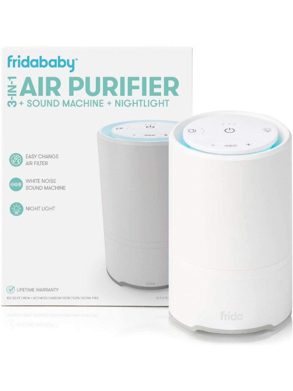 3-in-1 Air Purifier, Sound Machine & Nightlight with Auto-Off Timer for Kids